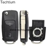 2 button flip remote key case key shell auto key replacement for vw