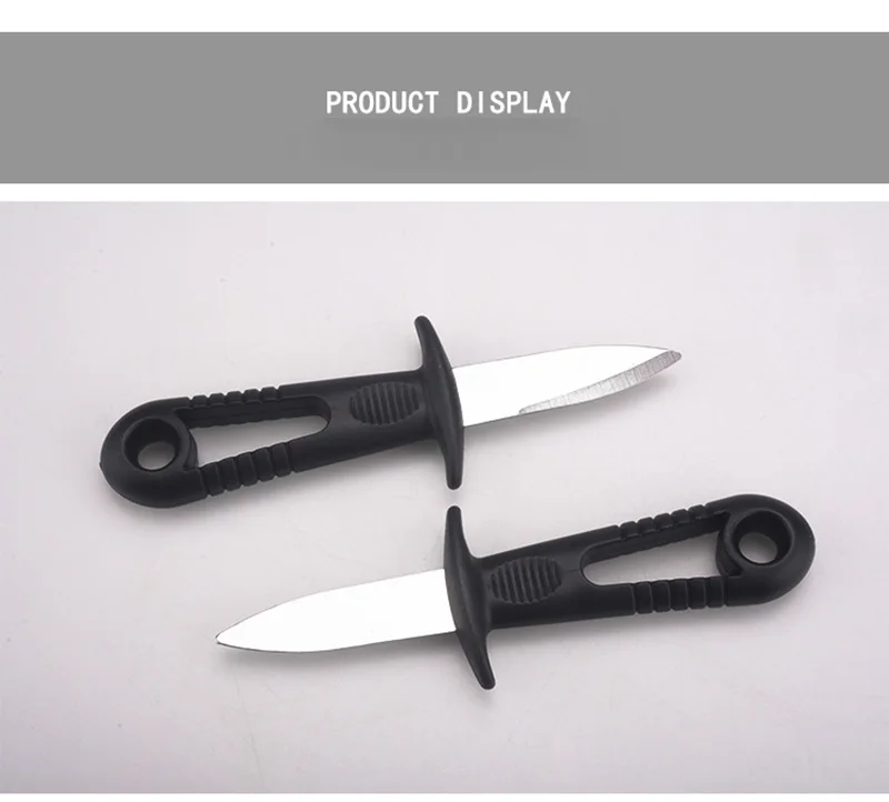 Oyster Knife With Guard Scallops Opener For Seafood Shell Opening Multi Use Pry Knives Open