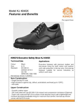 kings executive safety shoes