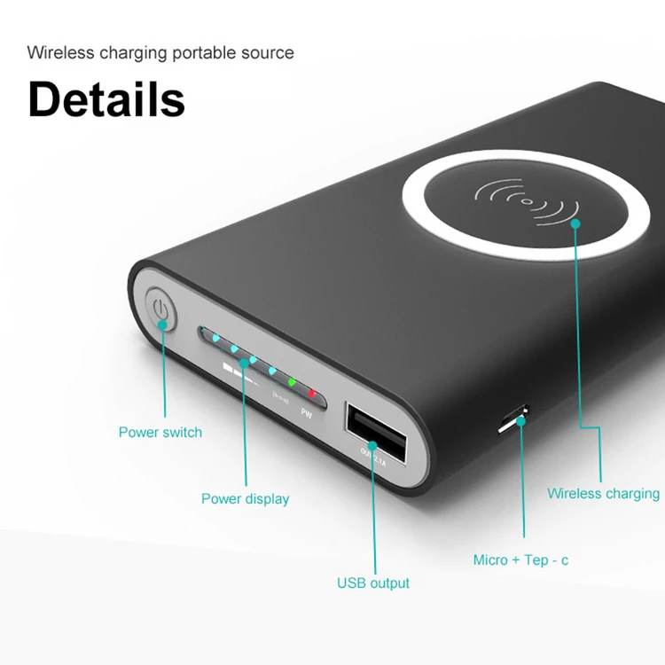 Large capacity wireless power bank 20000mah for mobile phone - ANKUX.COM