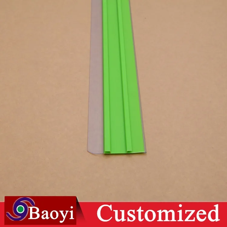 Merchandising Data Strip Label Holder For Double Wire Shelf Buy Label