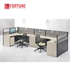 Best design 2 seater office workstation cubicle for open office plan(FOH-HN002)