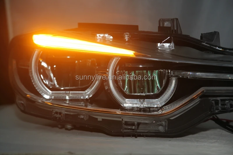 LED Angel Eyes Headlight  For BMW F30 F35 318 320 325 328 330 335 2013-2015 Year CN