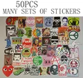 Free Shipping 50 Pcs Mixed Funny Hit Stickers For Kids On Laptop Sticker Decal Fridge Skateboard