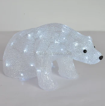 acrylic led polar bear