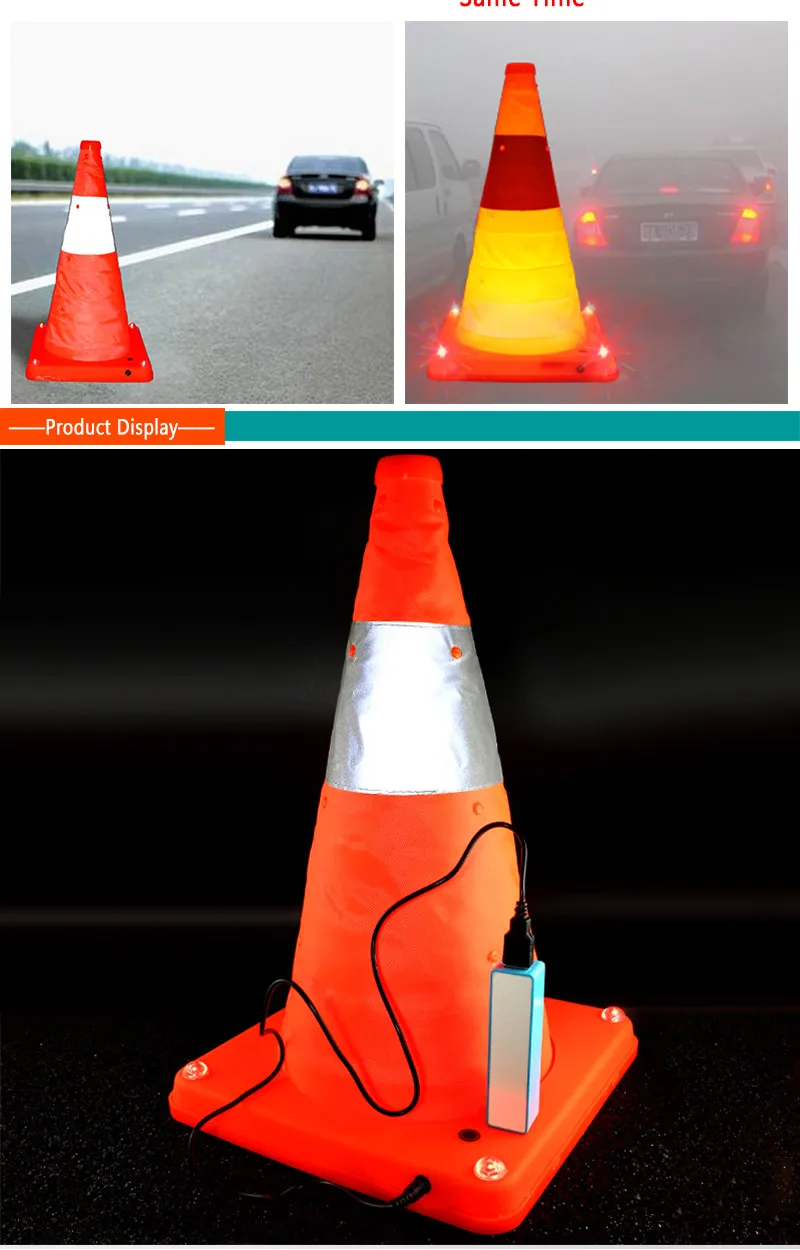 Led Plastic Road Safety Cone With Bright Light Buy Traffic Cone