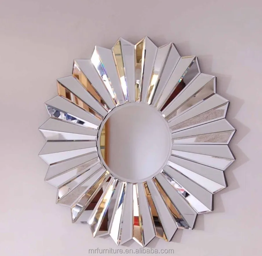 Ven Fan Shape Round Wall Mirror Art Buy Ven Fan Wall Mirror Art