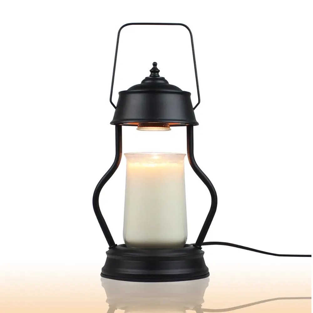 Hot Sale Vintage Electric Bell Candle Warmer Set Hurricane Silver