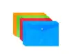 Poly Folders with Snap Button Closure - Plastic Envelopes, Poly File Folders, Document Folders, A4, Letter Size