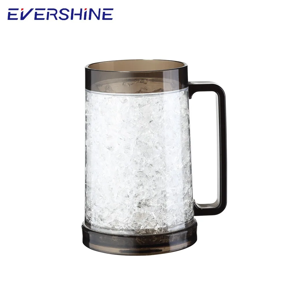 450ml Gel Plastic Double Wall Beer Custom Freezer Mug Buy Freezer