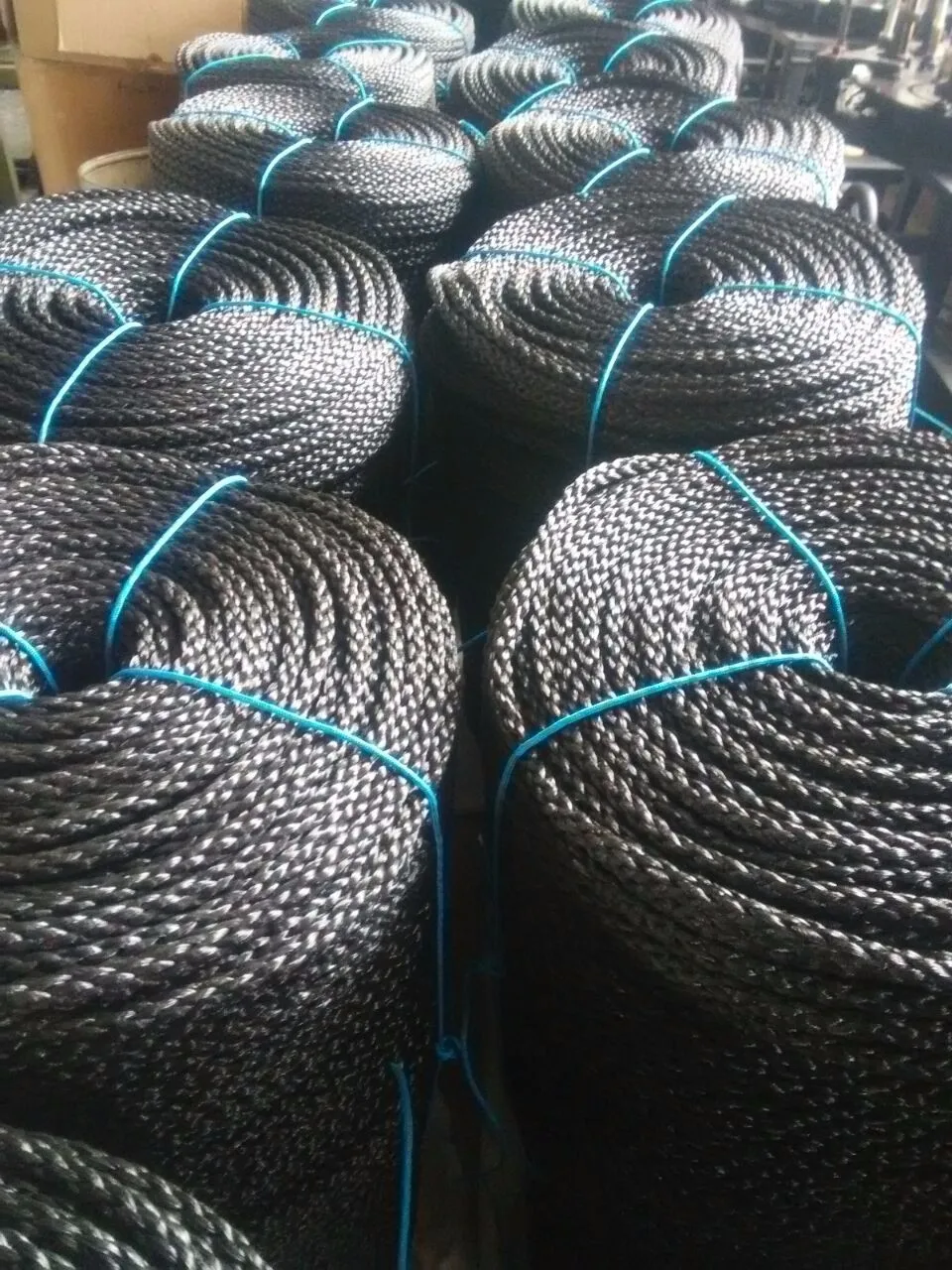 Black Color 10mm Poly Hollow Braided Rope,8 Strands Braided Rope Used