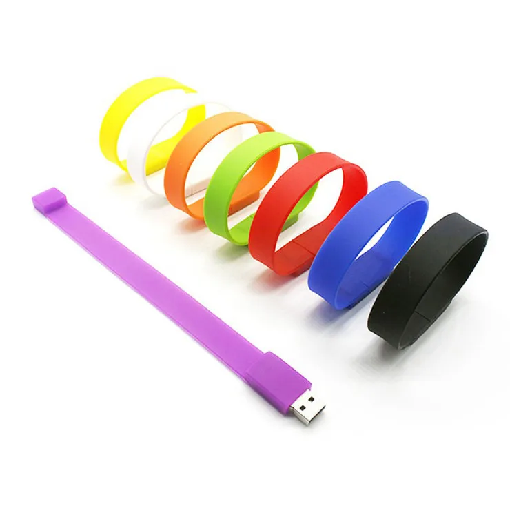 Fashion Silicone Bracelet 8GB USB 2.0 Flash Memory Stick Pen Drive Thumb U Disk - ANKUX.COM