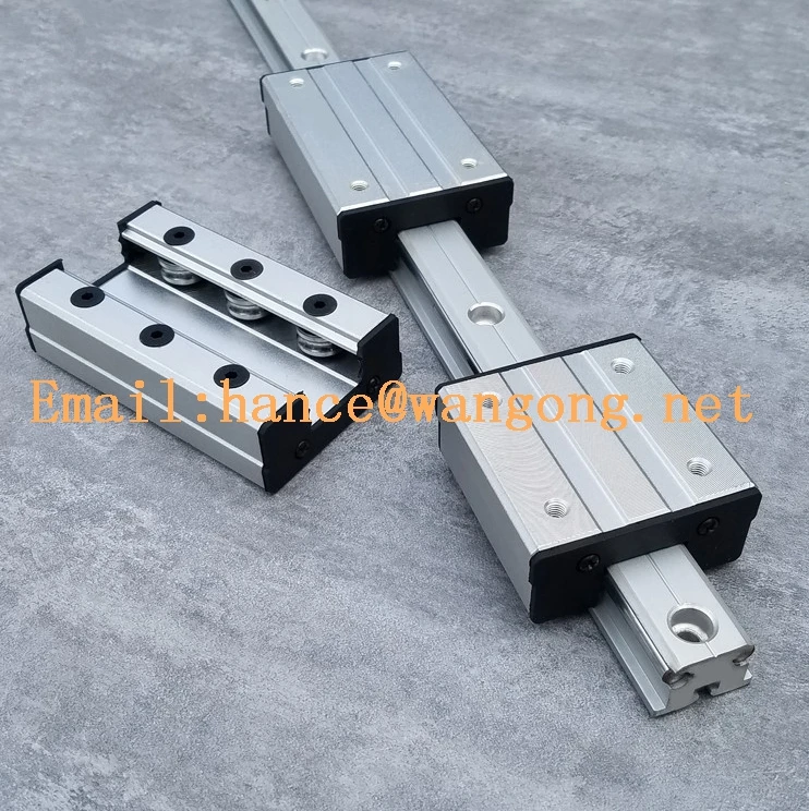 1 PCS Linear Slide Block Bearings LGD8-100L-4UU Four Roller Skating Block Without Double Axis Roller Linear Guide