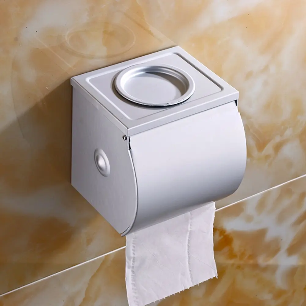 Space aluminum toilet tissue box/Toilet tray/Hygienic tray/Toilet paper holder/Hygienic tray/Tissue-paper basket-B