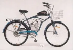 bicycle with petrol engine