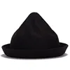 New fashion factory direct sale lovely short brim tip top small hat woollen hat for girls all seasons