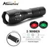 AloneFire G700-N 5000lm Tactical Zoom led flashlight Cree XML T6 White/Green/Red lens Work Magnet Powerful Torch Camping Lantern