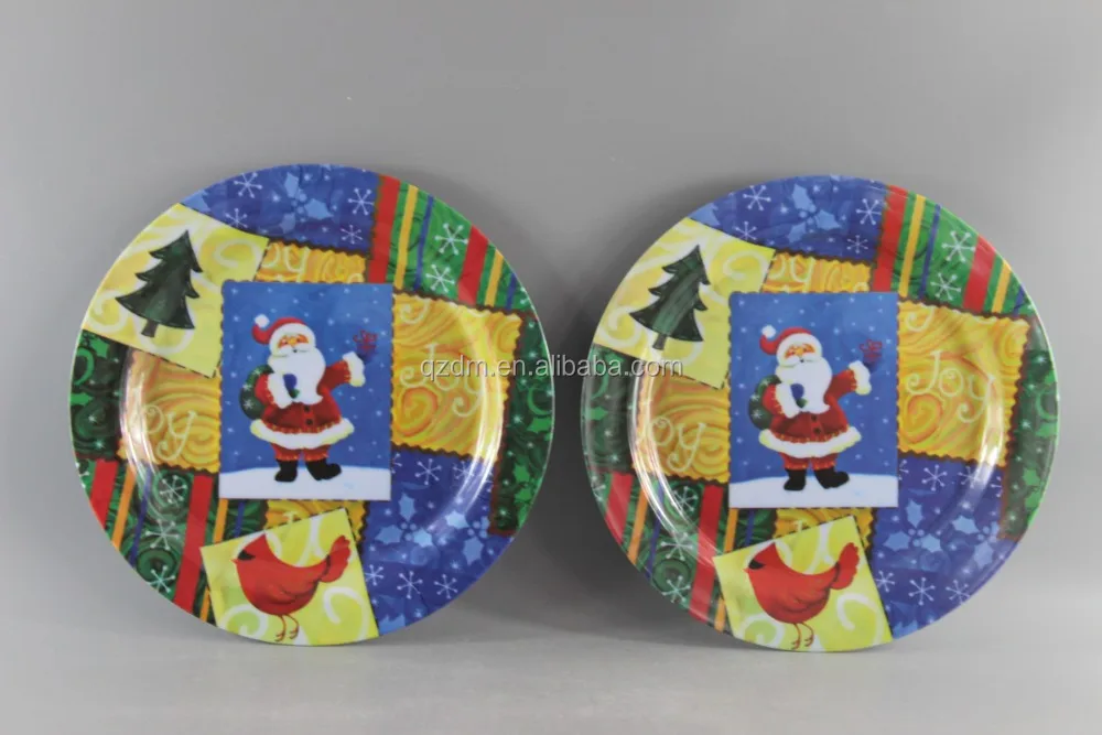 Christmas Theme Melamine Party Dinnerware ,Plastic Home Ware