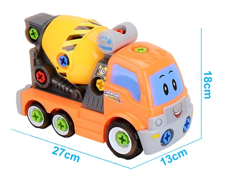 Hot Sale DIY Assemble and Disassemble Cartoon Truck Toy