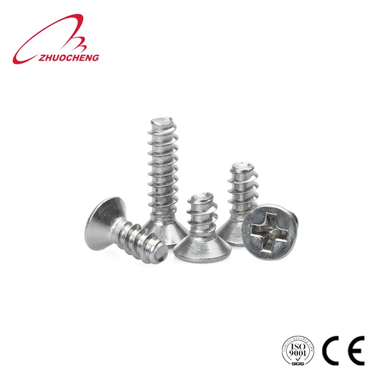 Stainless Steel Csk Head Self Tapping Screw With Flat Tail Buy