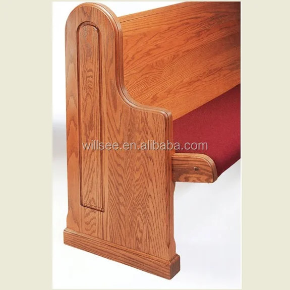 Ch B36 Wooden Church Pew Oak Church Bench Oak Church Chair