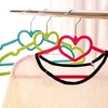 Heart Multi- Color Velvet Hanger For Clothes hanger