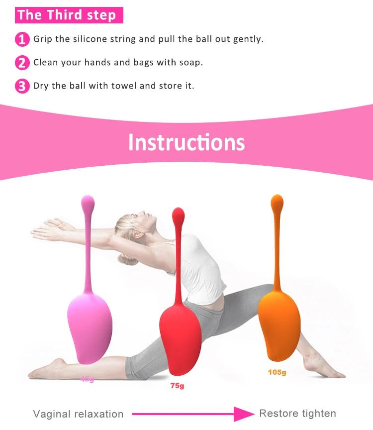 New Kegel Ball Weighted Bladder Control And Pelvic Floor Exercises ...