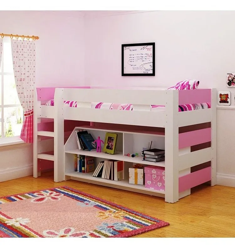 Good Quality Kids Bedroom Furniture Child Wooden Bed With Storage
