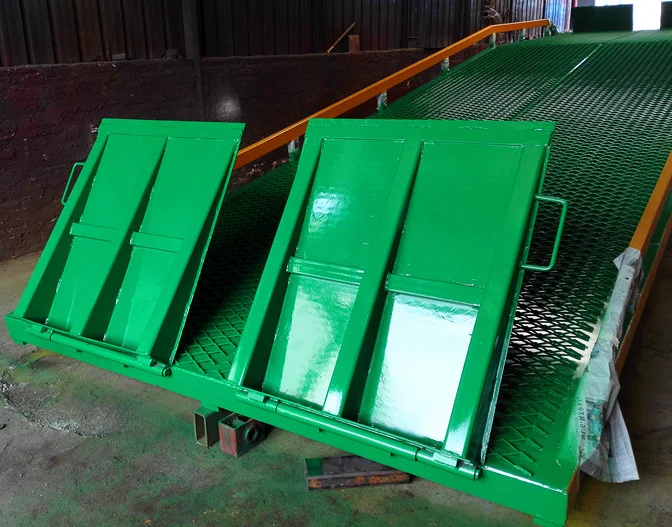Warehouse Container Loading Ramp Used Manual Operated Mobile Yard Ramp