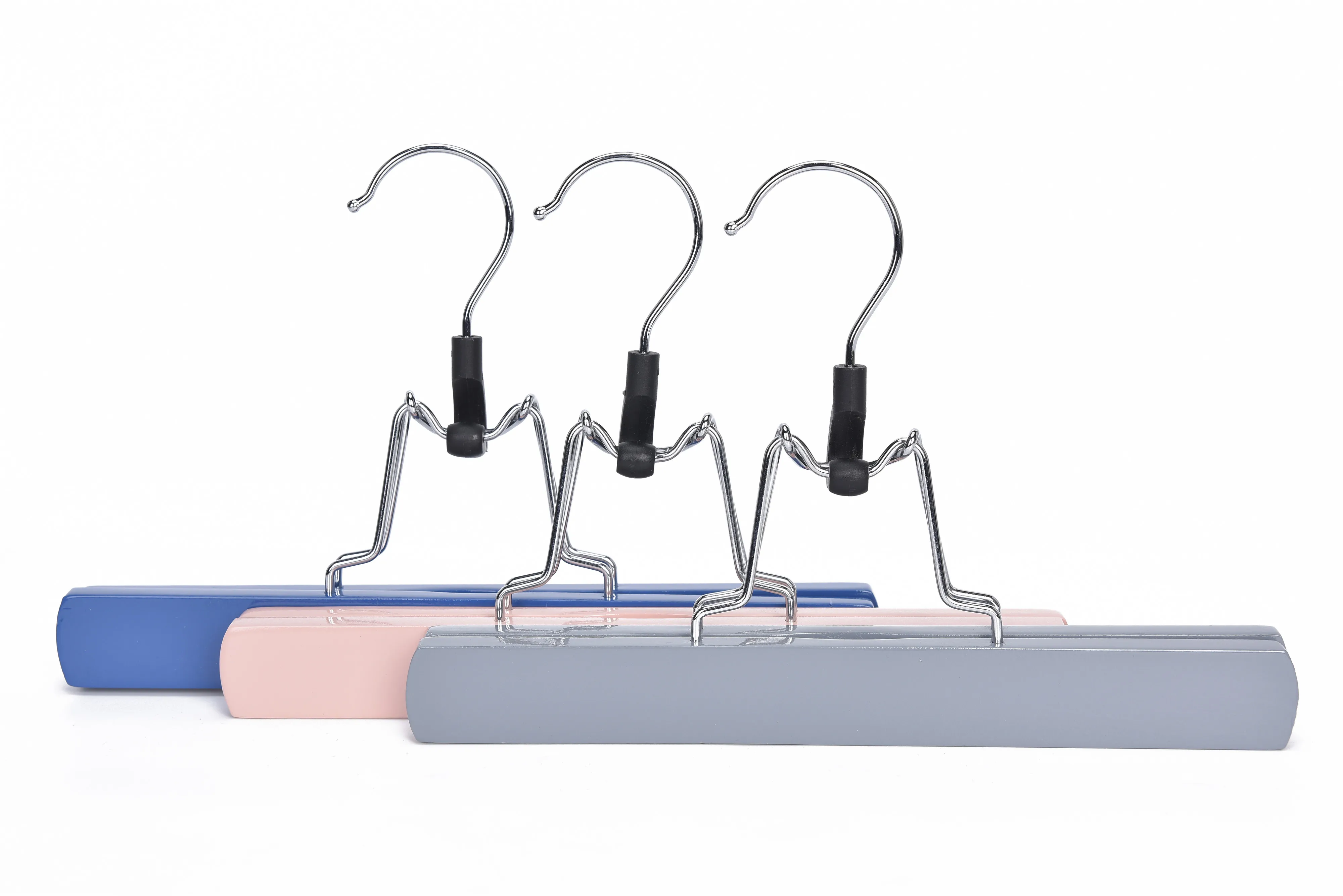 Bsci Factory Oem A Grade Wooden Skirt Hair Extension Hanger With Felt