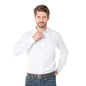 High quality business long sleeved Oxford men plain shirts High quality business long sleeved Oxford men plain shirts