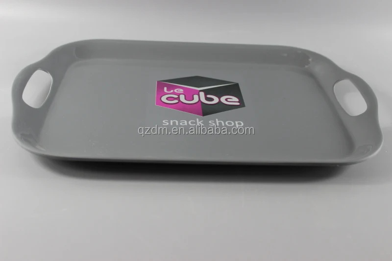18 inch Melamine tray two handle Plastic tray Customize