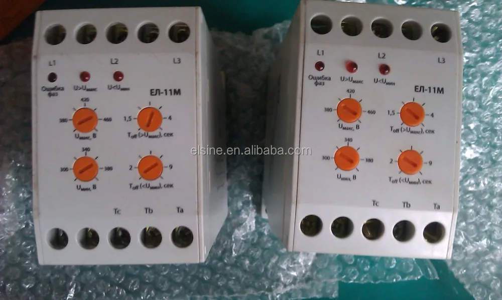 Russian type Over-voltage under-voltage Phase-failure and Phase