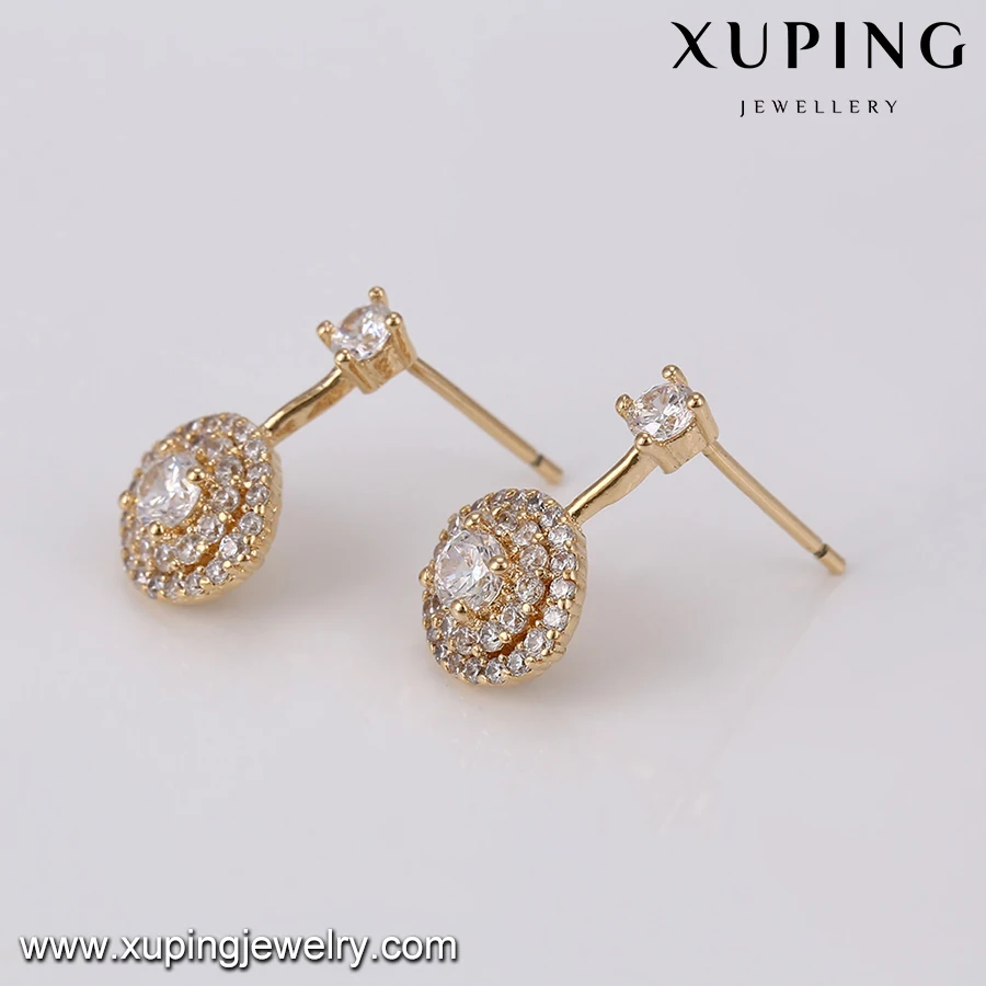 94228 Xuping Jewelry Fashion 18k Gold Plated Earrings - Buy Fashion ...