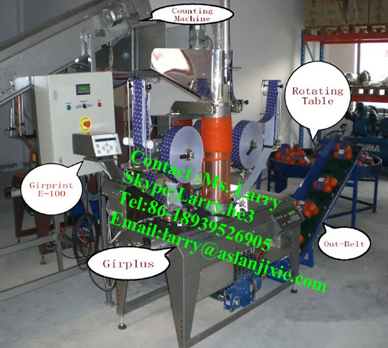 Onion Mesh Bag Packing Machine/garlic Bagging Machine/automatic Bag ...