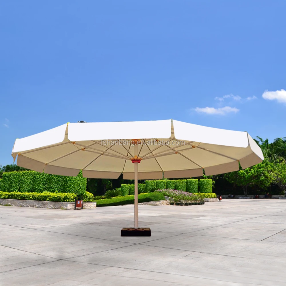 Customized Stylish Cafe Parasol Unique 5 head Patio Umbrella for coffee shop