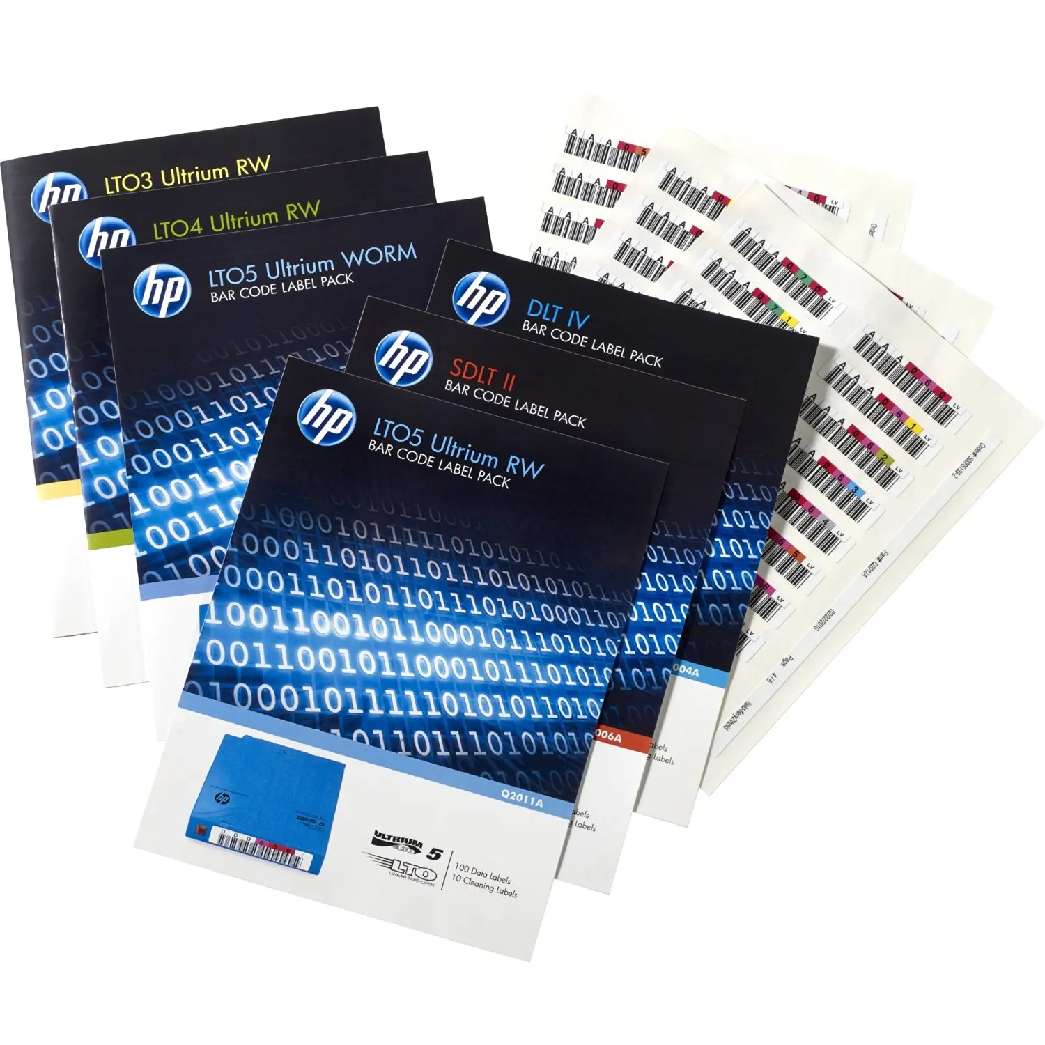 Hewlett Packard Q2009a Hp Lto4 Ultrium Rw Bar Code Label Pack A Pack Of 110