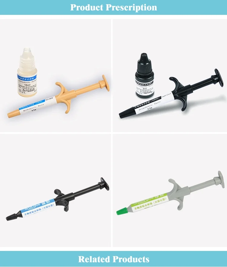 High Quality Dental Orthodontics light cure resin cement Adhesive/ Self Cure