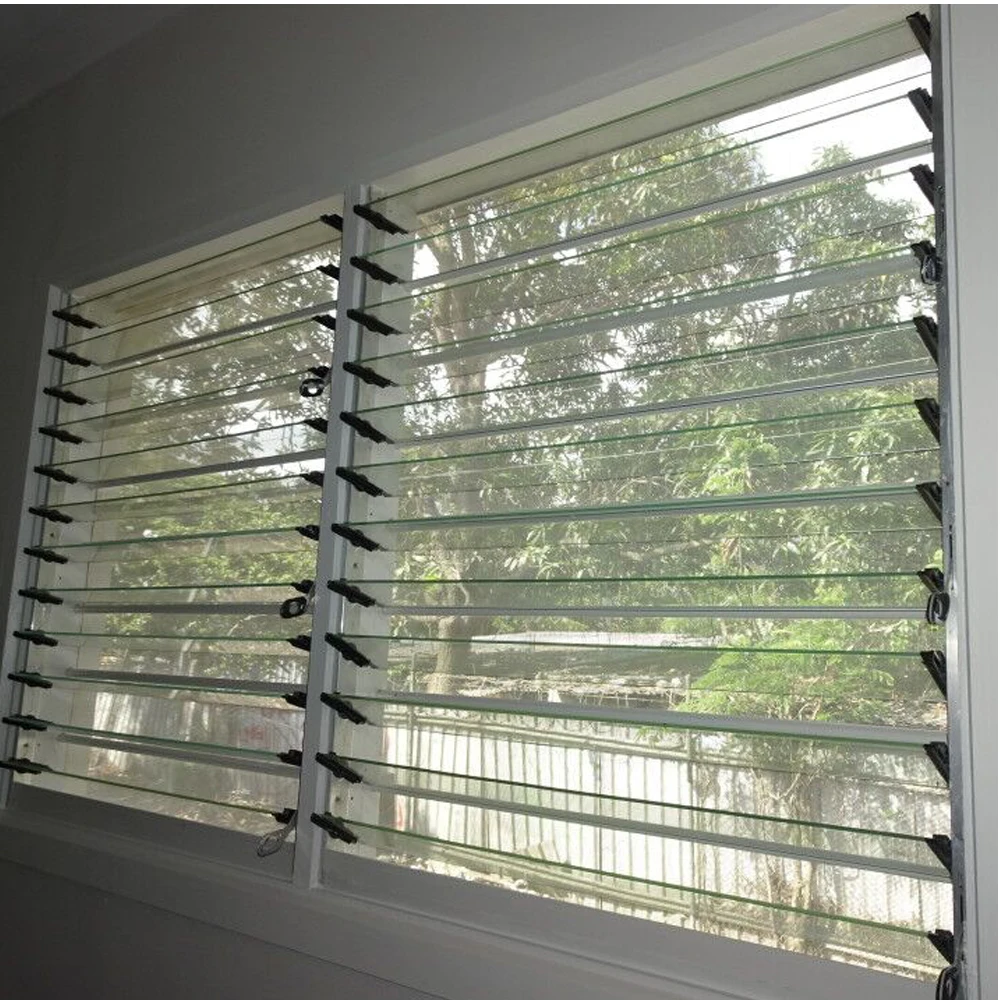 Aluminum Glass Shutter Window By Hand With Grill Design And Mosquito Net Buy Glass Windows