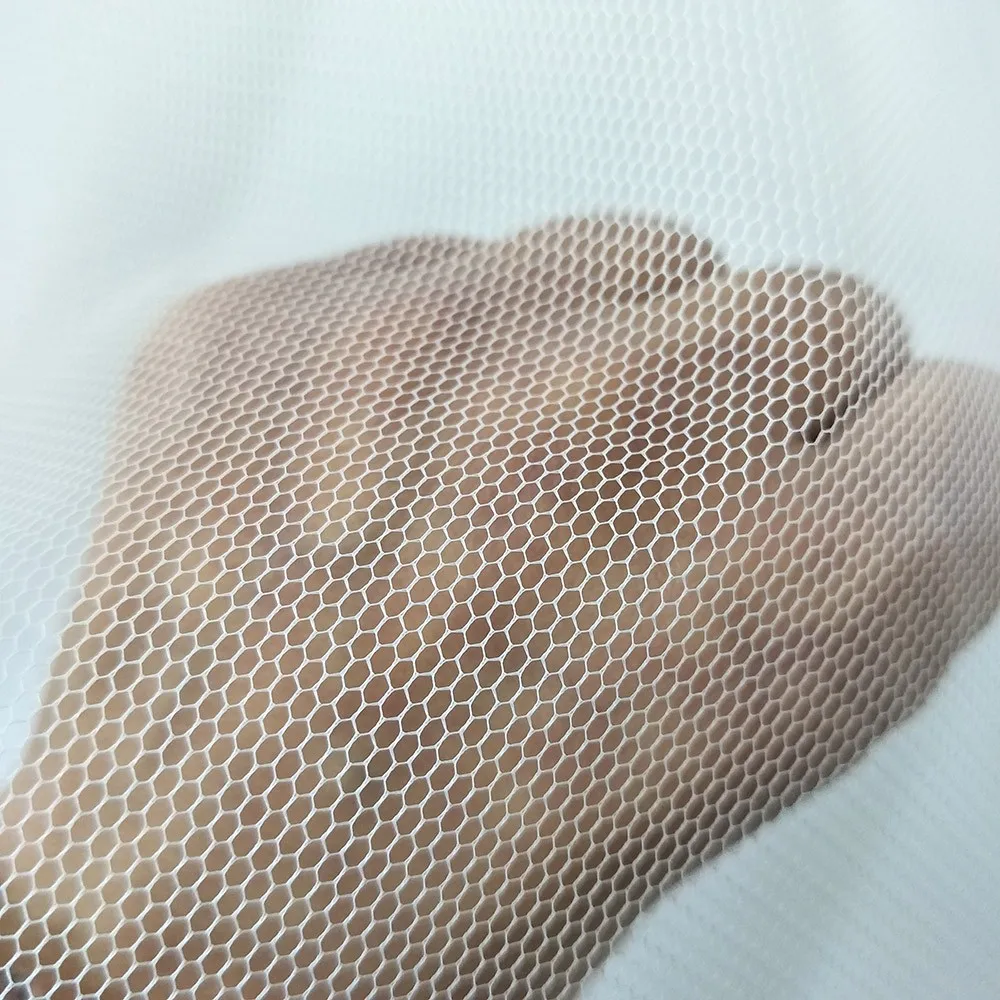 50d Tulle Polyester Hexagonal Mesh Hole Fabric For Mosquito Net Fabric ...