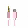 Fabric nylon micro Aux cable use for usb charger cable have so fast charge speed from factory