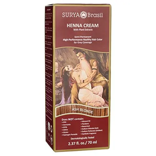 Surya Henna Cream Color Chart
