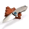 Large Pocket Hunting Knives With D2 TC4 titanium alloy Handle collector knives