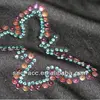 Shipped from Cambodia The Crafts Outlet 3mm-10mm Crystal AB rhinestone round