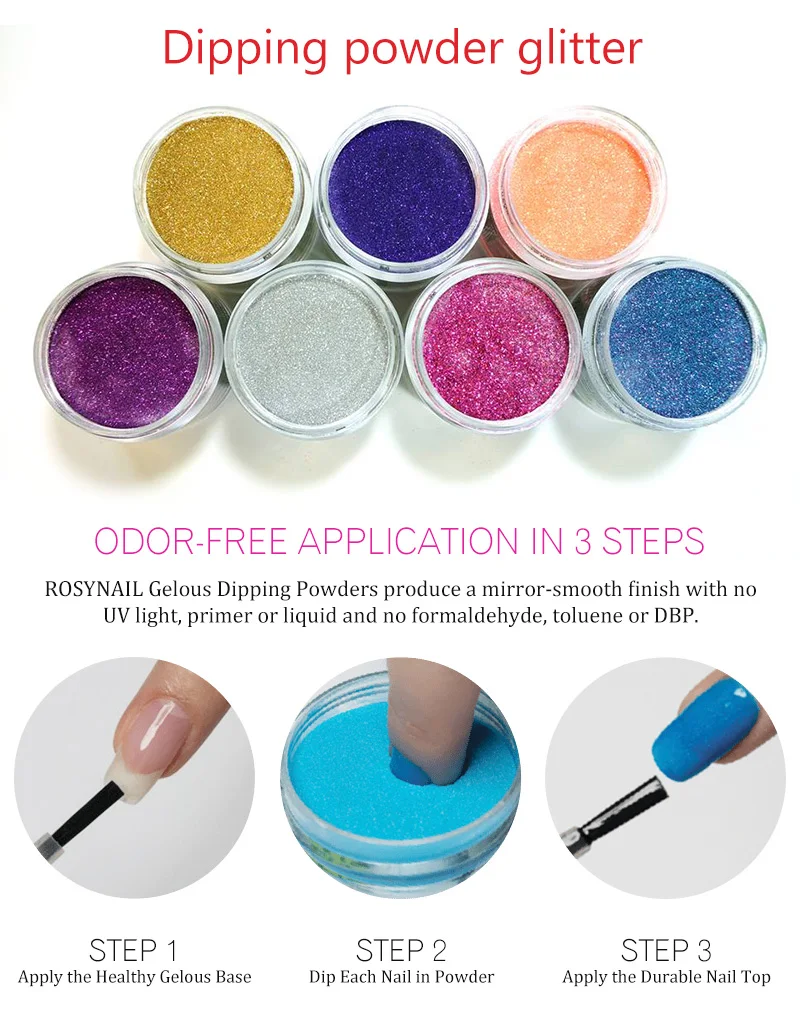 Rosynail Brand 2019 New Product High Quality Acrylic Powder In Bulk Buy Dip Powder Free Sample