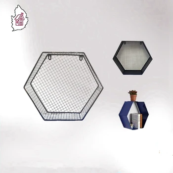 Wandregal Hexagon - The Homey Design