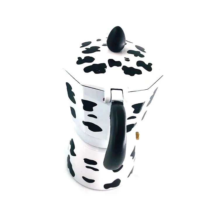 2019 New Cow Pattern Aluminium Italian Coffee Maker 3-cup - Buy Italian ...