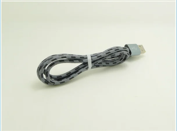 2019 Wholesale for iPhone USB Cable, Braided Micro Charging Cable USB