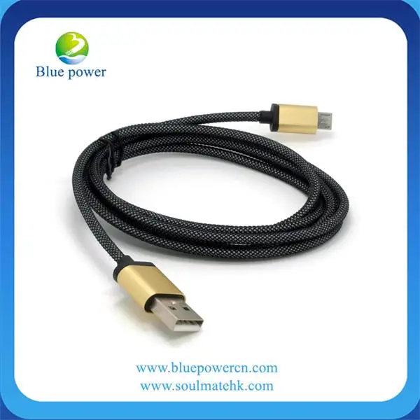 Wholesale Alibaba 1m Metal Braided Usb Data Cable Micro Usb Cable For