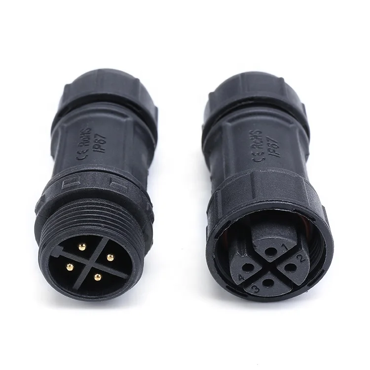 Waterproof Connector Ip67 Ip68 M16 2 3 4 5 6 8 Pin Dc Connector Plug ...